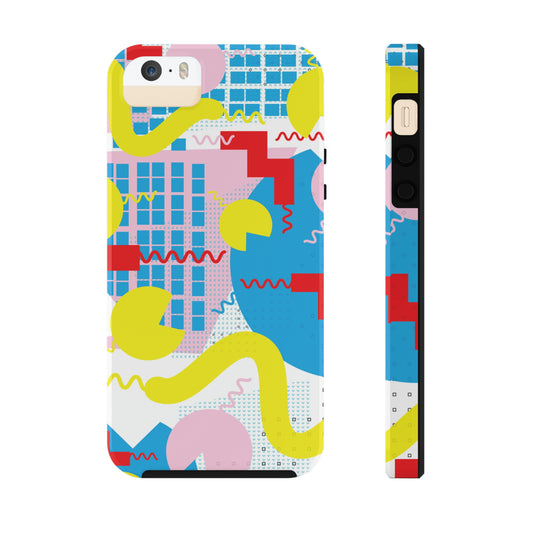 Tough Phone Cases, Case-Mate -80s Retro Abstract Graphic Art - Squiggle -