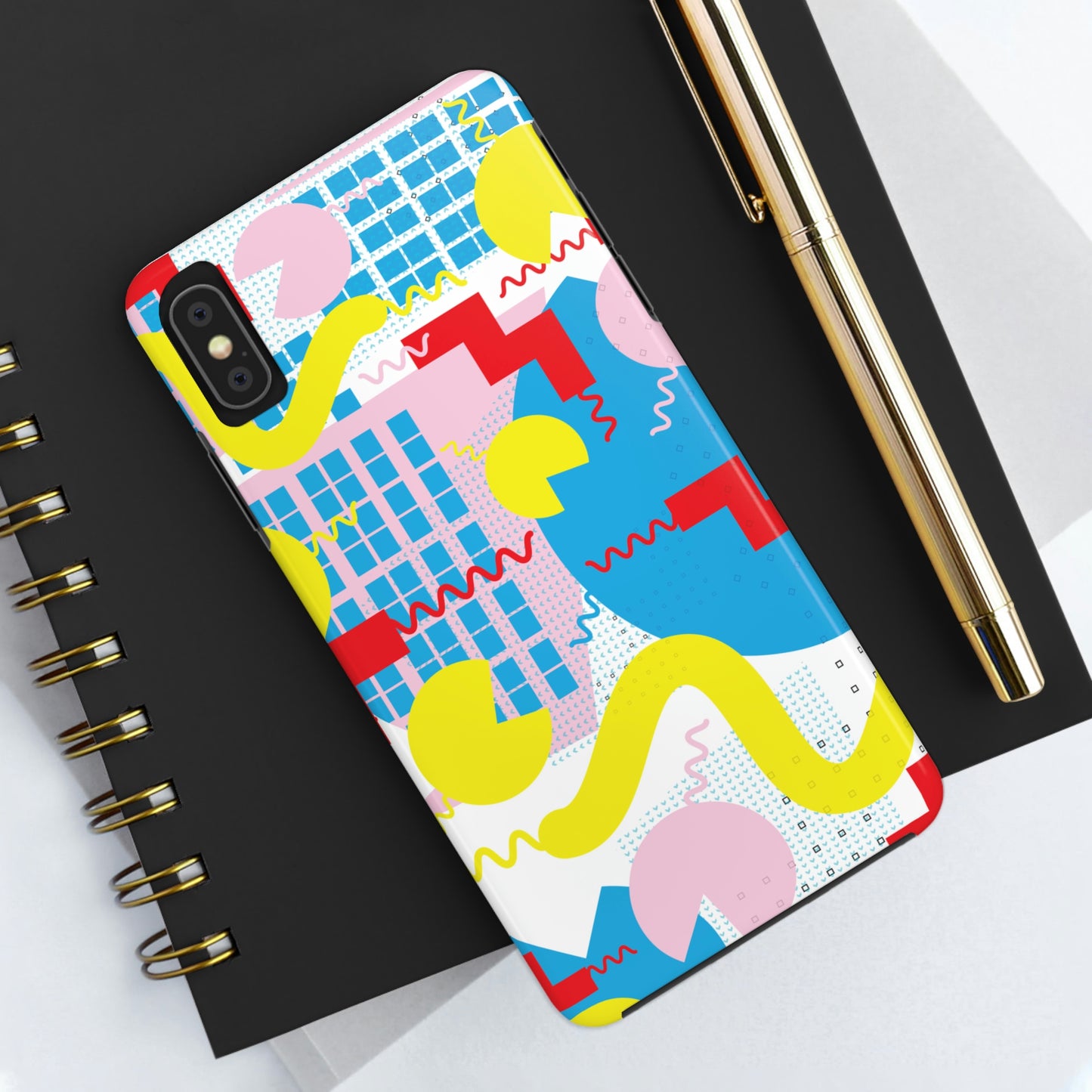 Tough Phone Cases, Case-Mate -80s Retro Abstract Graphic Art - Squiggle -