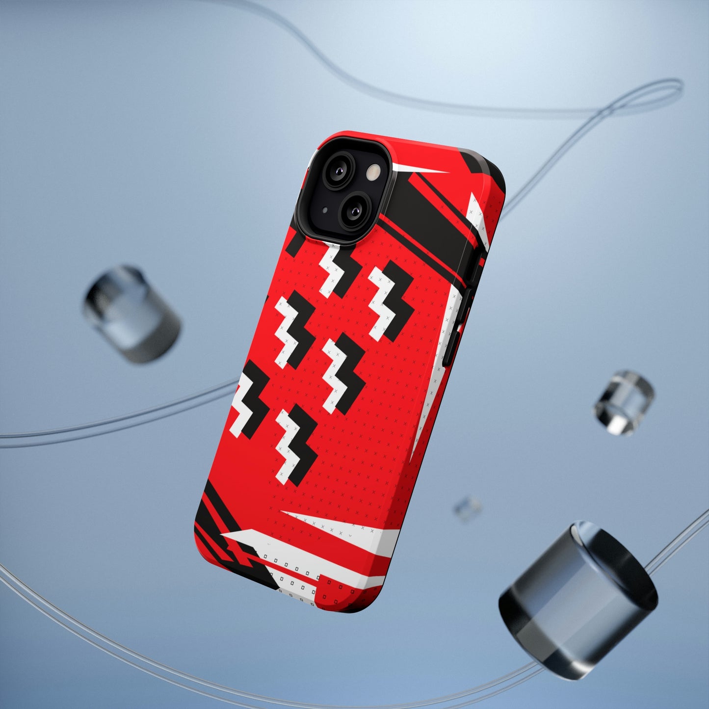 Impact-Resistant Cases - 1980s Retro Abstract Graphic Art - Attack Formation -