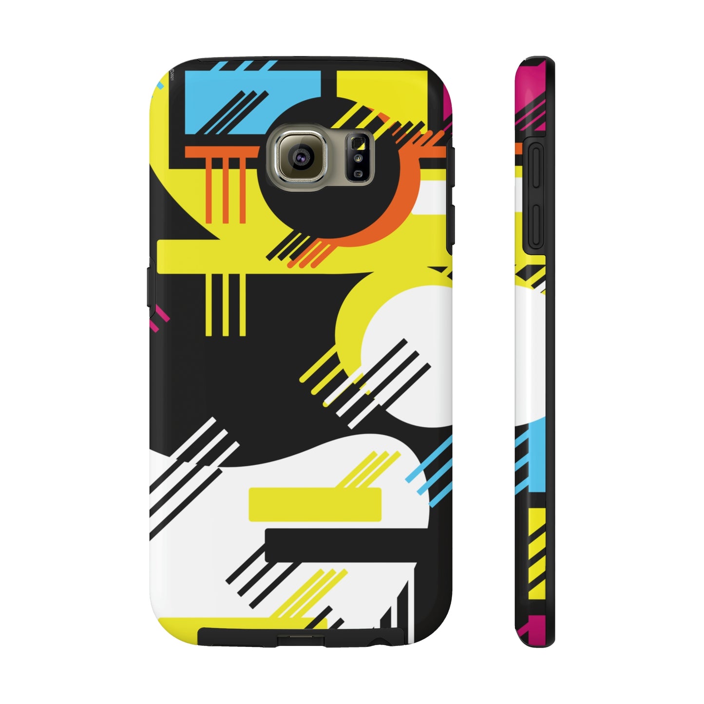 Tough Phone Cases, Case-Mate -80s Retro Abstract Graphic Art - Primary Tines -