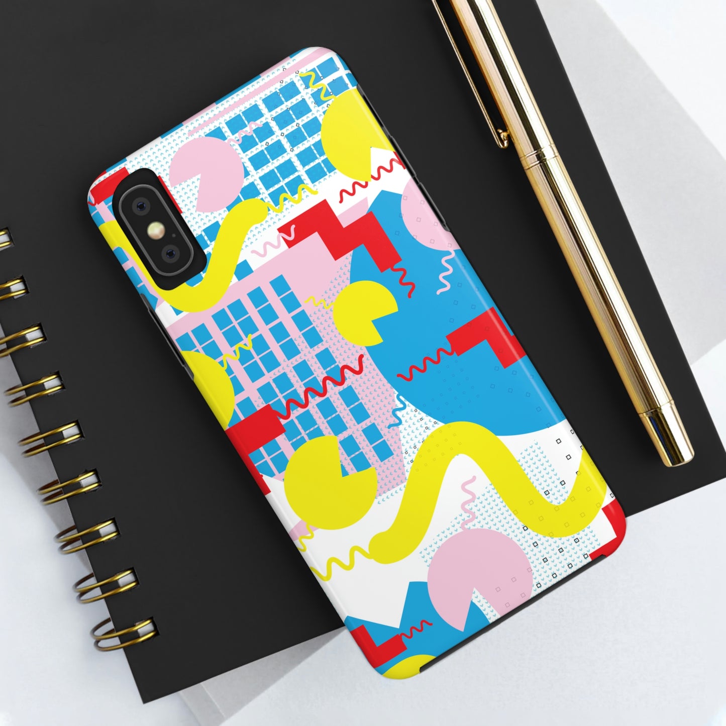 Tough Phone Cases, Case-Mate -80s Retro Abstract Graphic Art - Squiggle -