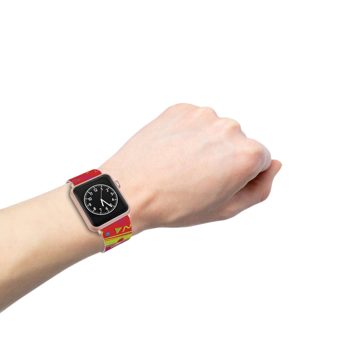 80s Inspired Red Yellow and Purple Watch Band for Apple Watch