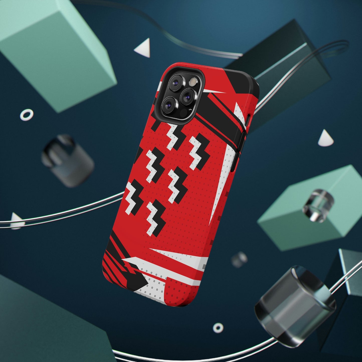 Impact-Resistant Cases - 1980s Retro Abstract Graphic Art - Attack Formation -