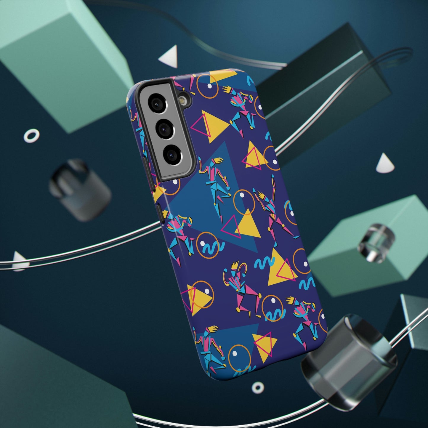 Impact-Resistant Cases - 1980s Retro Abstract Graphic Art - Dancers -