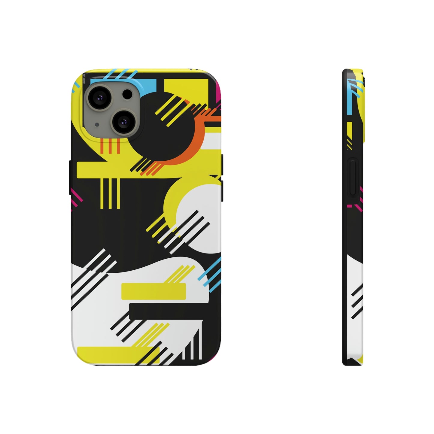 Tough Phone Cases, Case-Mate -80s Retro Abstract Graphic Art - Primary Tines -