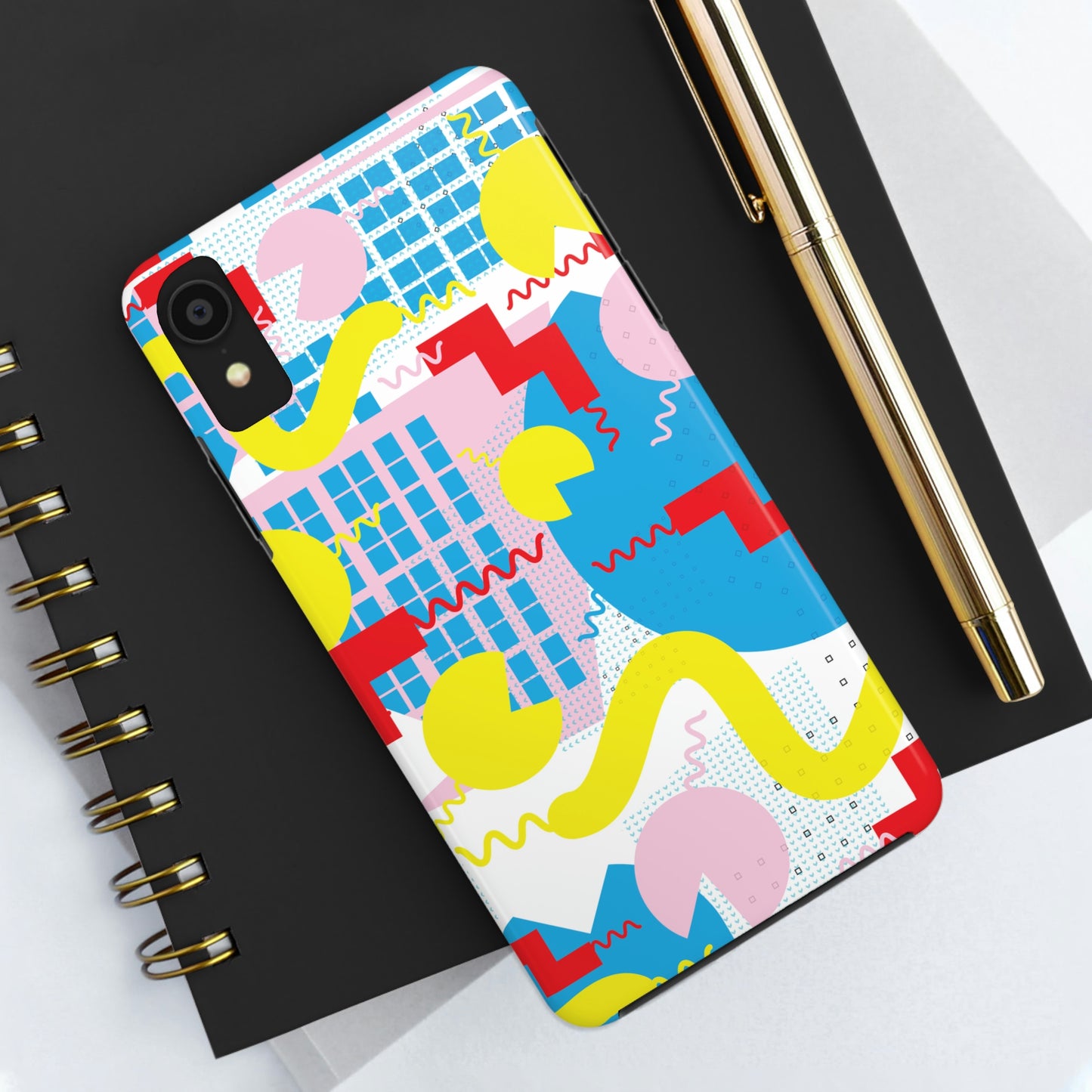 Tough Phone Cases, Case-Mate -80s Retro Abstract Graphic Art - Squiggle -