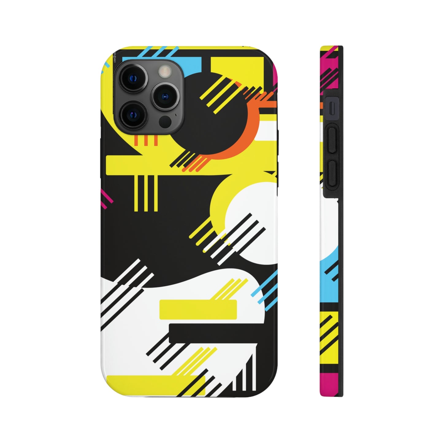 Tough Phone Cases, Case-Mate -80s Retro Abstract Graphic Art - Primary Tines -