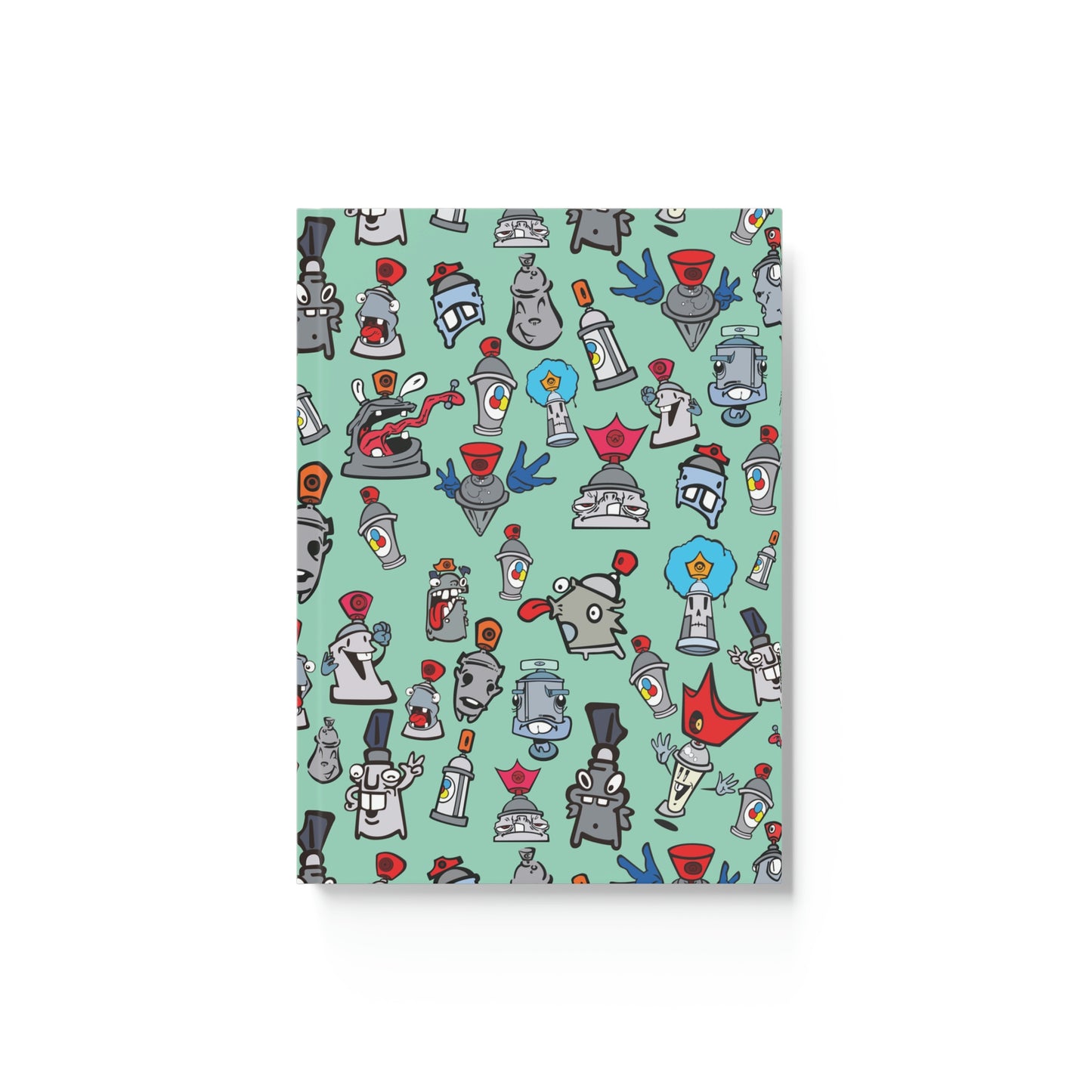 Skizo Fa2hq Can Society Cartoon Characters - Hard Backed Journal