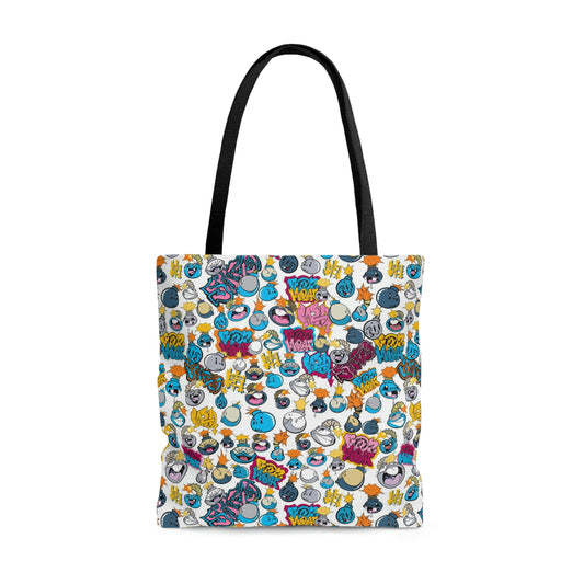 Skizo Fa2hq Crazy Bomb Cartoons Street Art Graphic Tote