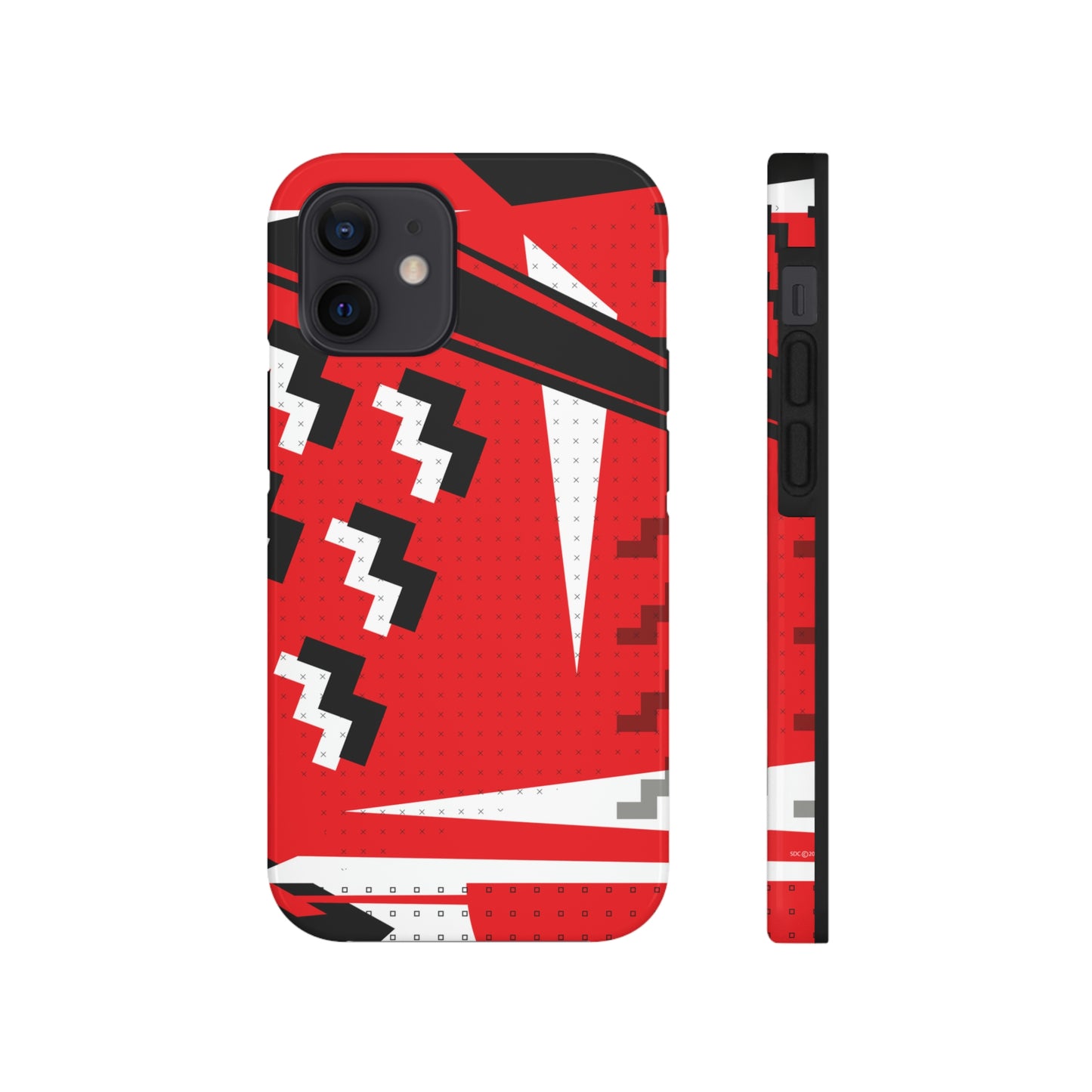 Tough Phone Cases, Case-Mate -80s Retro Abstract Graphic Art - Attack Formation -