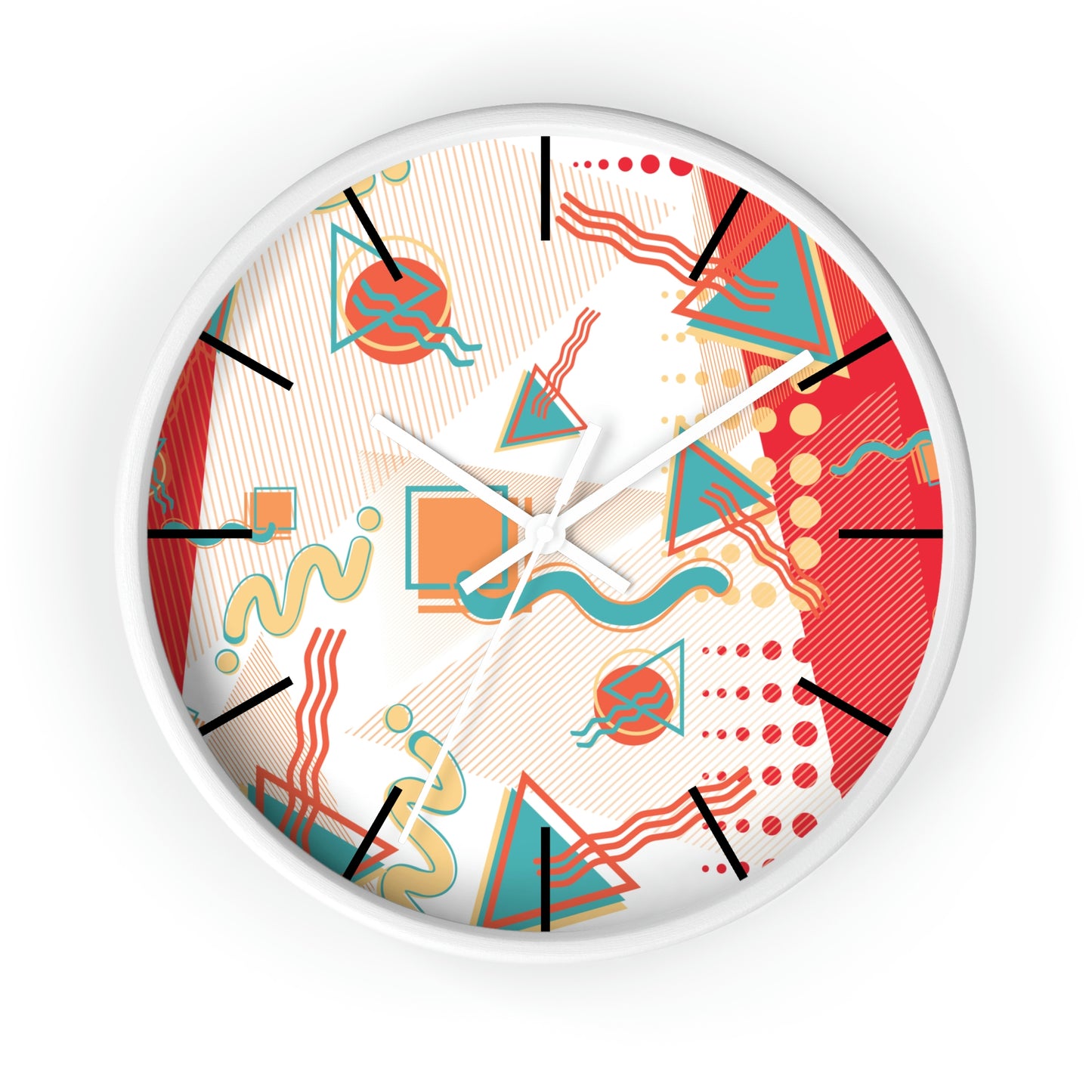 1980s Retro Abstract - Sushi - Wall Clock