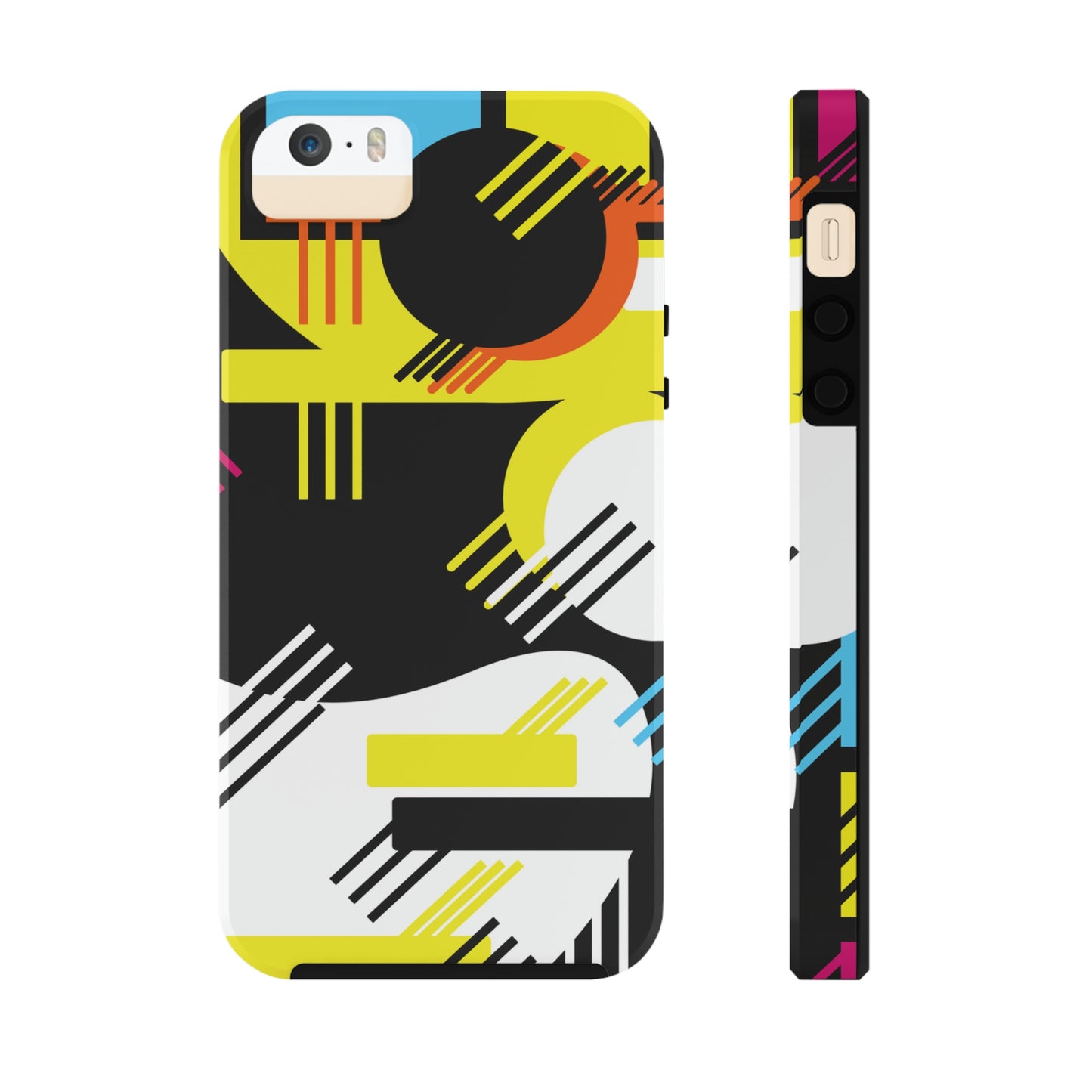 Tough Phone Cases, Case-Mate -80s Retro Abstract Graphic Art - Primary Tines -