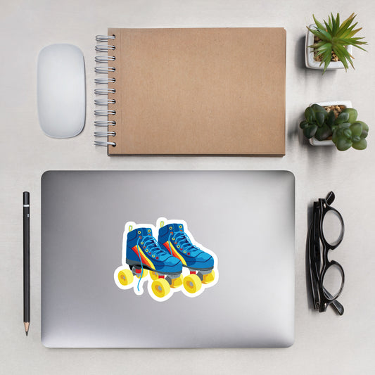 Retro Roller Skates Sticker -Bubble-Free Sticker