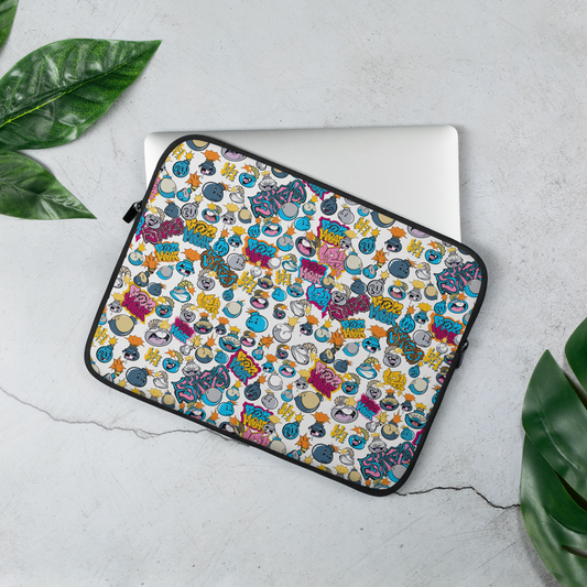 Skizo Fa2hq Street Bomb Cartoon Characters - Laptop Sleeve