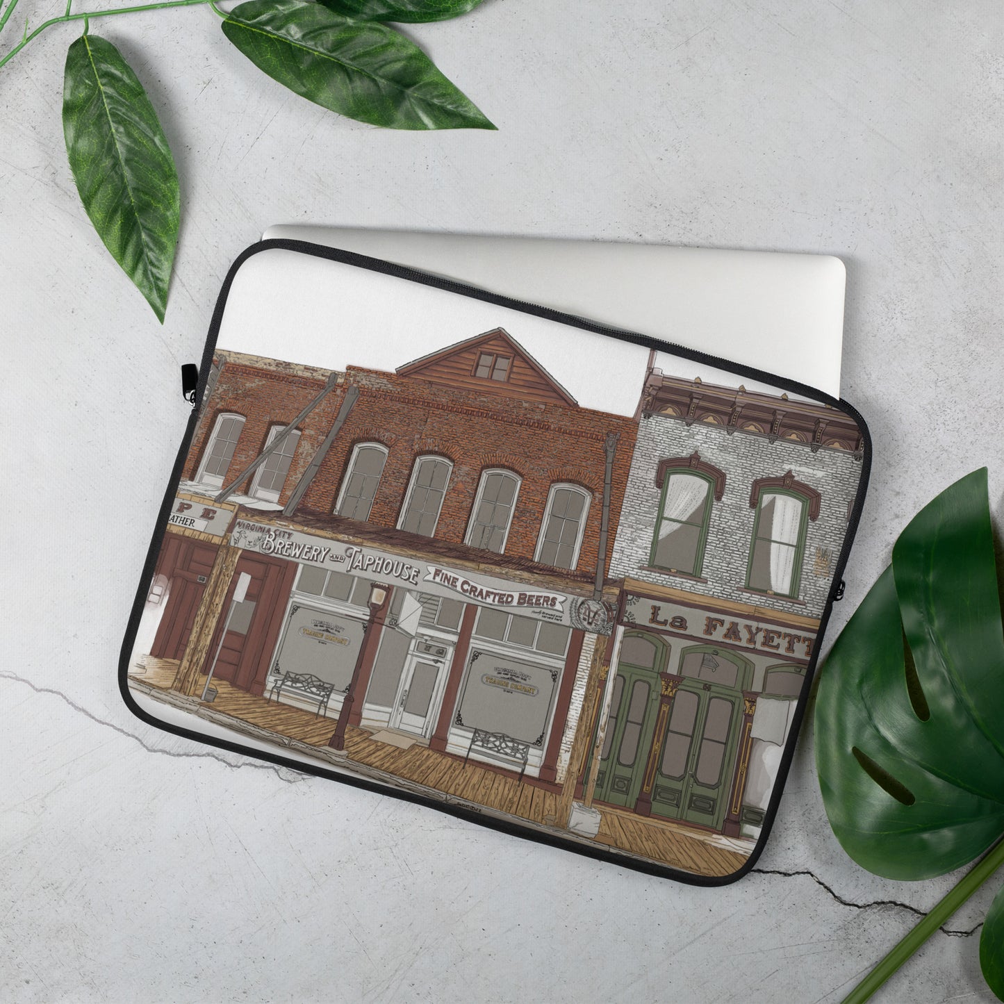 Virginia City Nevada Historical Trading Company Laptop Sleeve