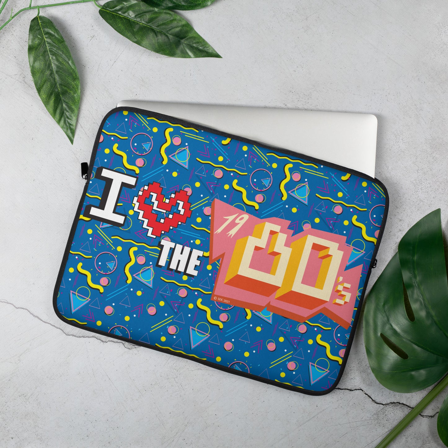 I Love the 1980s - Muscle Pants Design - Laptop Sleeve