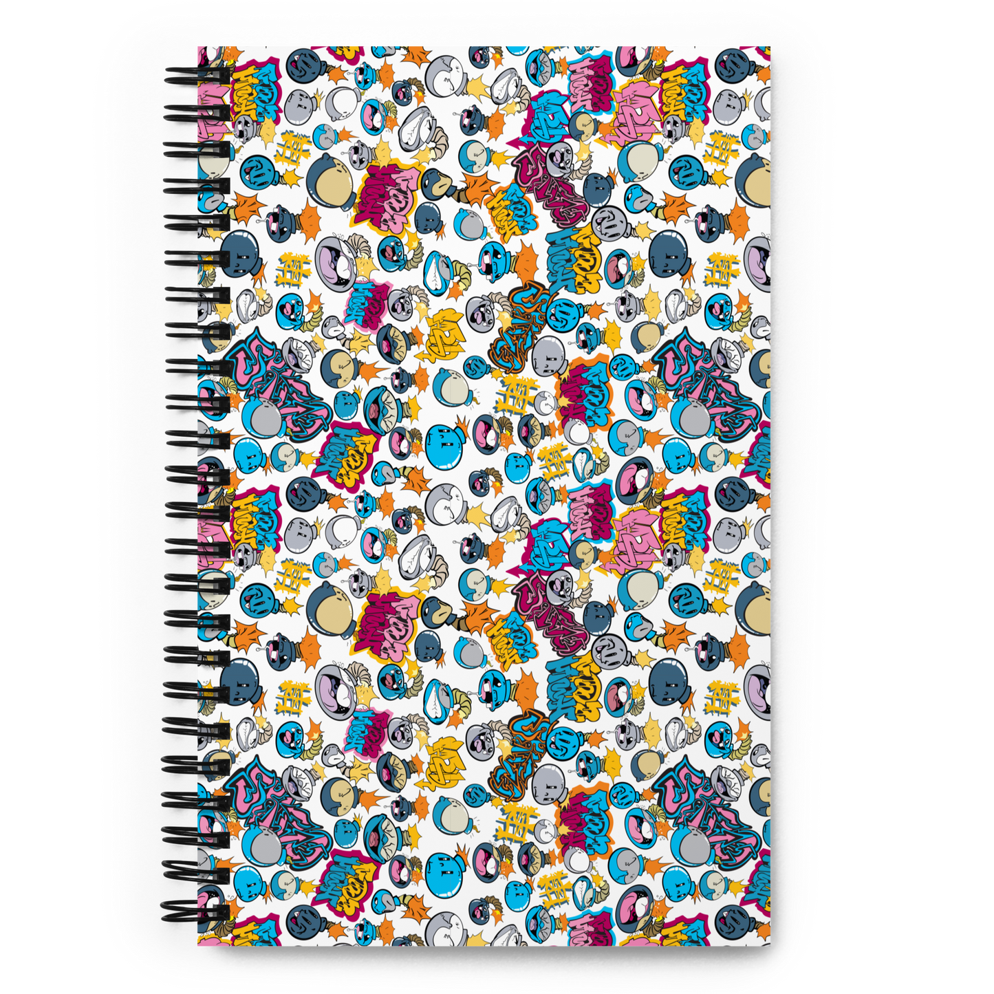 Skizo Fa2hq Cartoon Street Bomb Characters Spiral Notebook